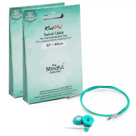 ყუნწში მბრუნავი ძუა / KnitPro mindful collection Swivel Cabel