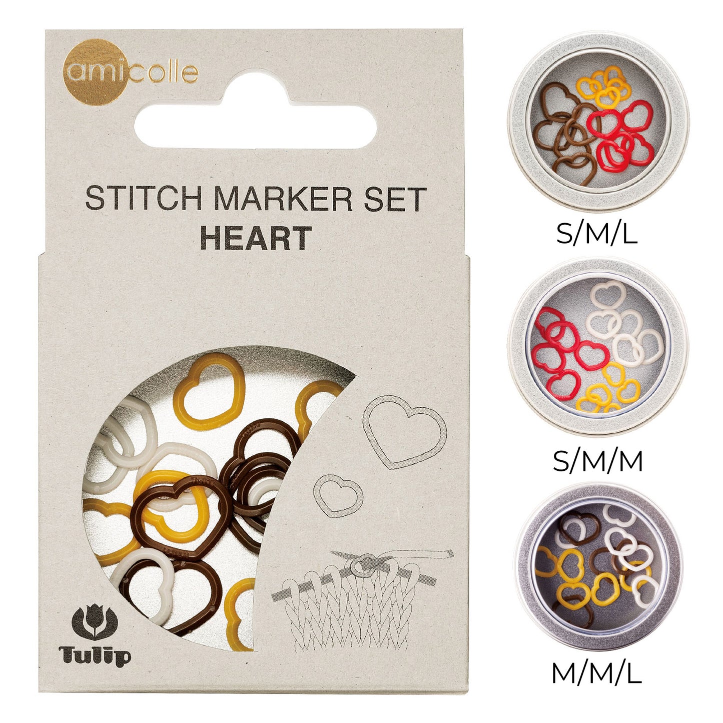 ნაქსოვის სანიშნეს ნაკრები (Amicolle)