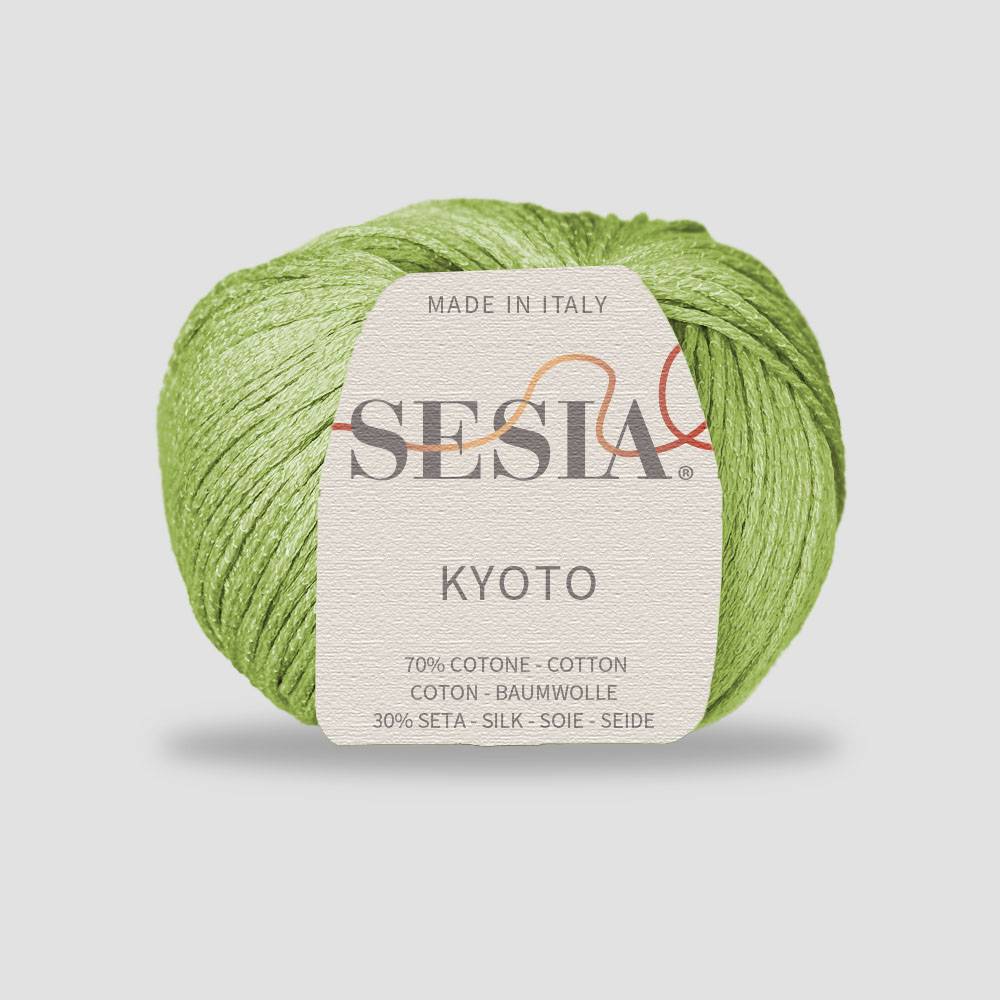 Sesia  Kyoto 70% ბამბა - 30% აბრეშუმი    50გრ/120 მ