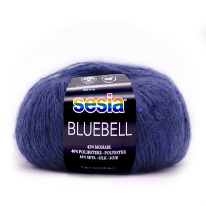 Sesia  BLUEBELL 42% მოჰერი - 40% პოლიესტერი - 10% აბრეშუმი 25 გრ/125მ