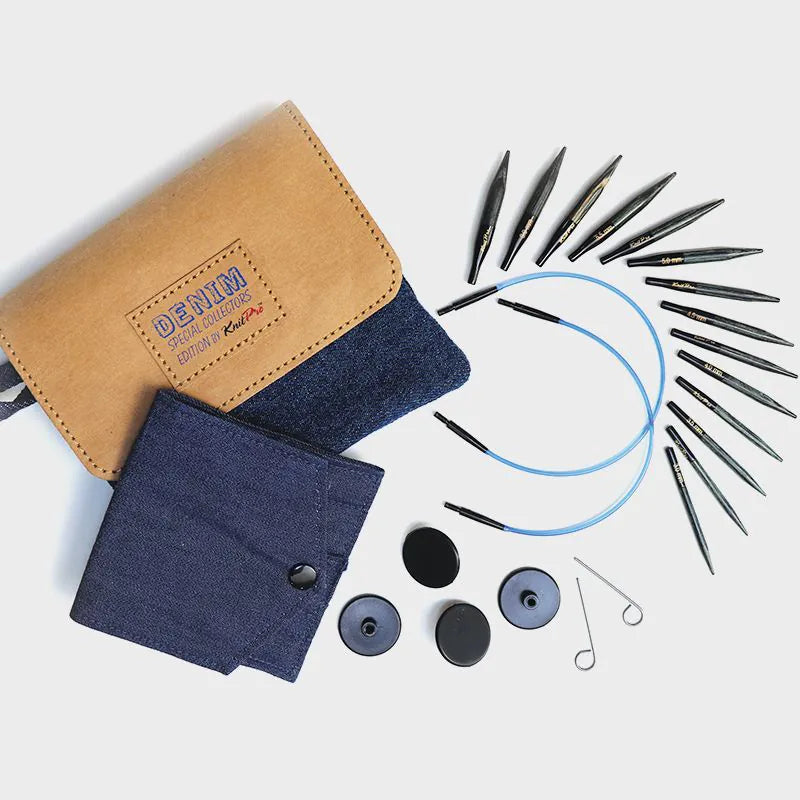 KnitPro Denim Indigo Wood Mini — ჩხირები ს ნაკრები
