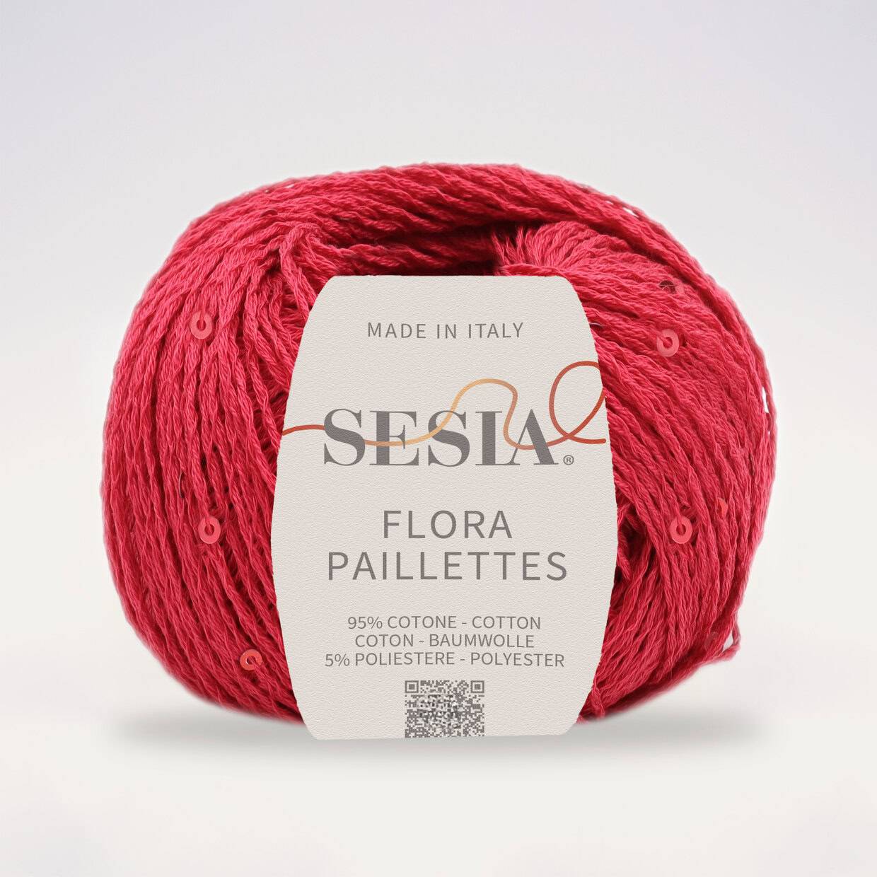 Sesia Flora Paillettes     95% ბამბა - 5% პოლიესტერი      25 გრ/ 105 მ
