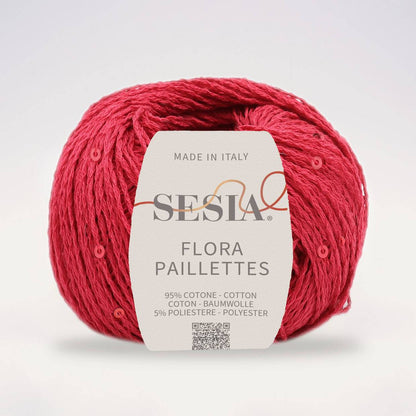 Sesia Flora Paillettes     95% ბამბა - 5% პოლიესტერი      25 გრ/ 105 მ