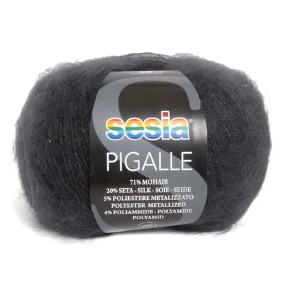 Sesia     Pigalle   25 გრ/ 210 მ     71% მოჰერი - 20% აბრეშუმი - 5% პოლიესტერი - 4% პოლიამიდი