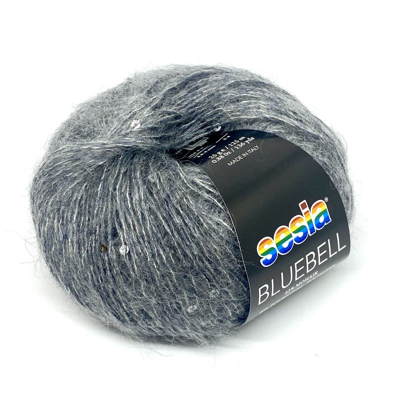 Sesia  BLUEBELL 42% მოჰერი - 40% პოლიესტერი - 10% აბრეშუმი 25 გრ/125მ