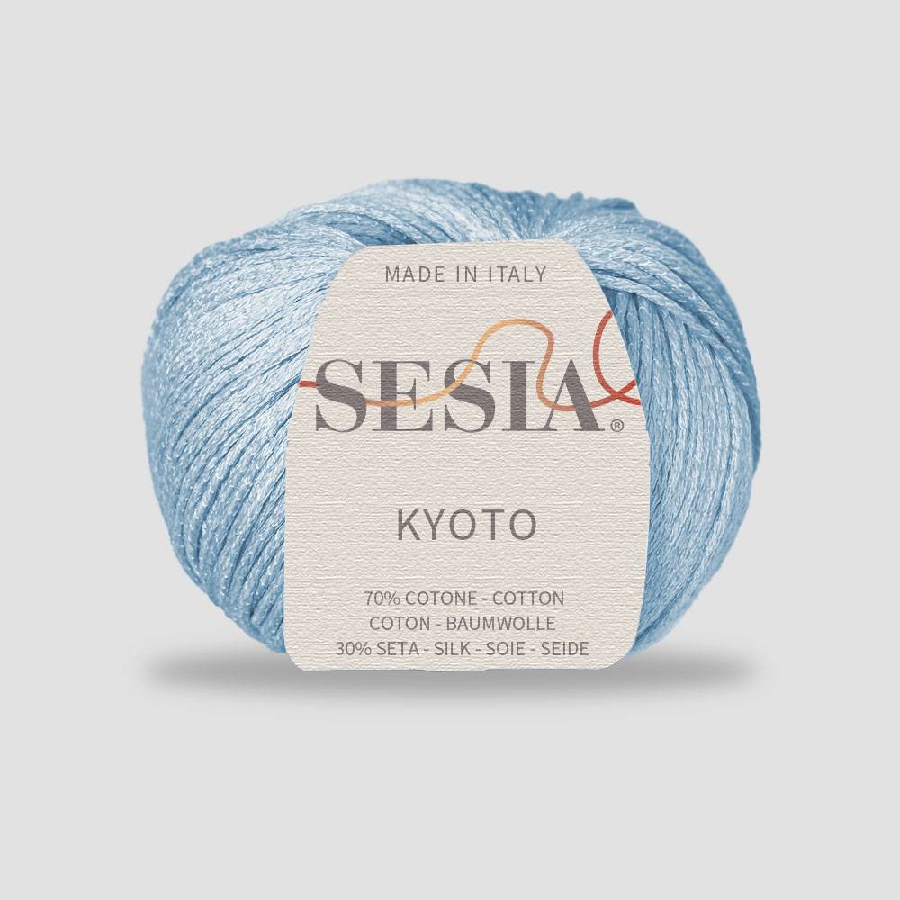 Sesia  Kyoto 70% ბამბა - 30% აბრეშუმი    50გრ/120 მ