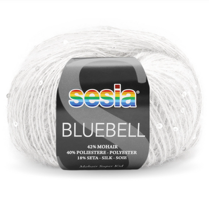 Sesia  BLUEBELL 42% მოჰერი - 40% პოლიესტერი - 10% აბრეშუმი 25 გრ/125მ