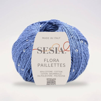 Sesia Flora Paillettes     95% ბამბა - 5% პოლიესტერი      25 გრ/ 105 მ