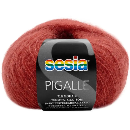 Sesia     Pigalle   25 გრ/ 210 მ     71% მოჰერი - 20% აბრეშუმი - 5% პოლიესტერი - 4% პოლიამიდი