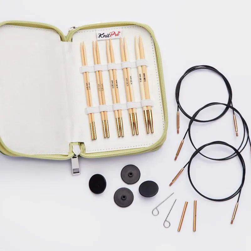 KnitPro Japanese bamboo საქსოვი ჩხირების ნაკრები