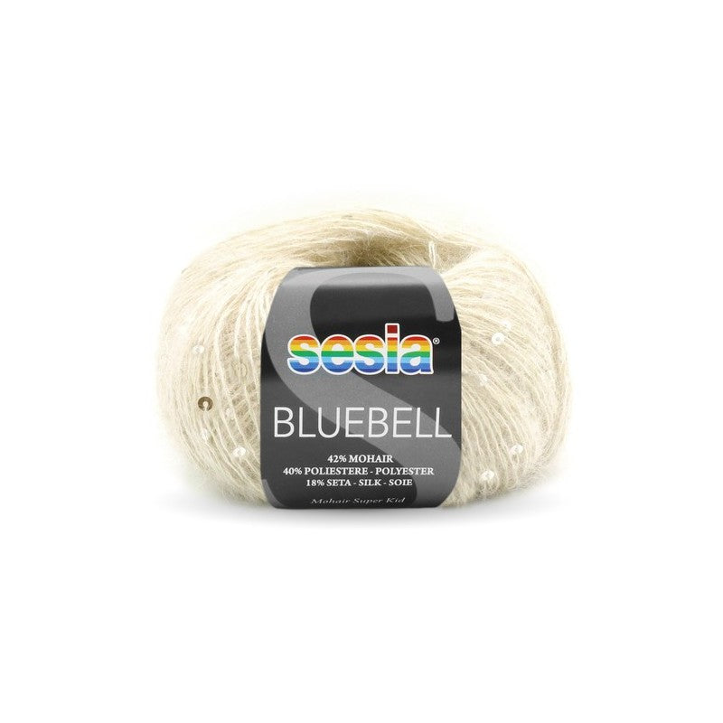 Sesia  BLUEBELL 42% მოჰერი - 40% პოლიესტერი - 10% აბრეშუმი 25 გრ/125მ