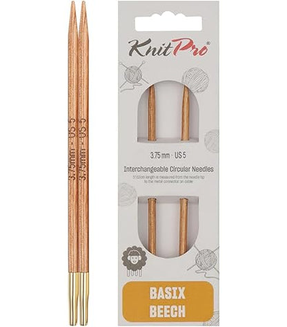 KnitPro interchangeable Circular needles Basix Beech