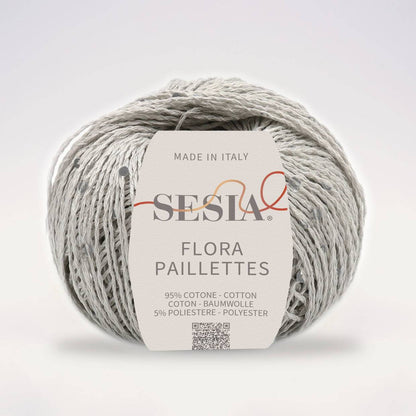 Sesia Flora Paillettes     95% ბამბა - 5% პოლიესტერი      25 გრ/ 105 მ