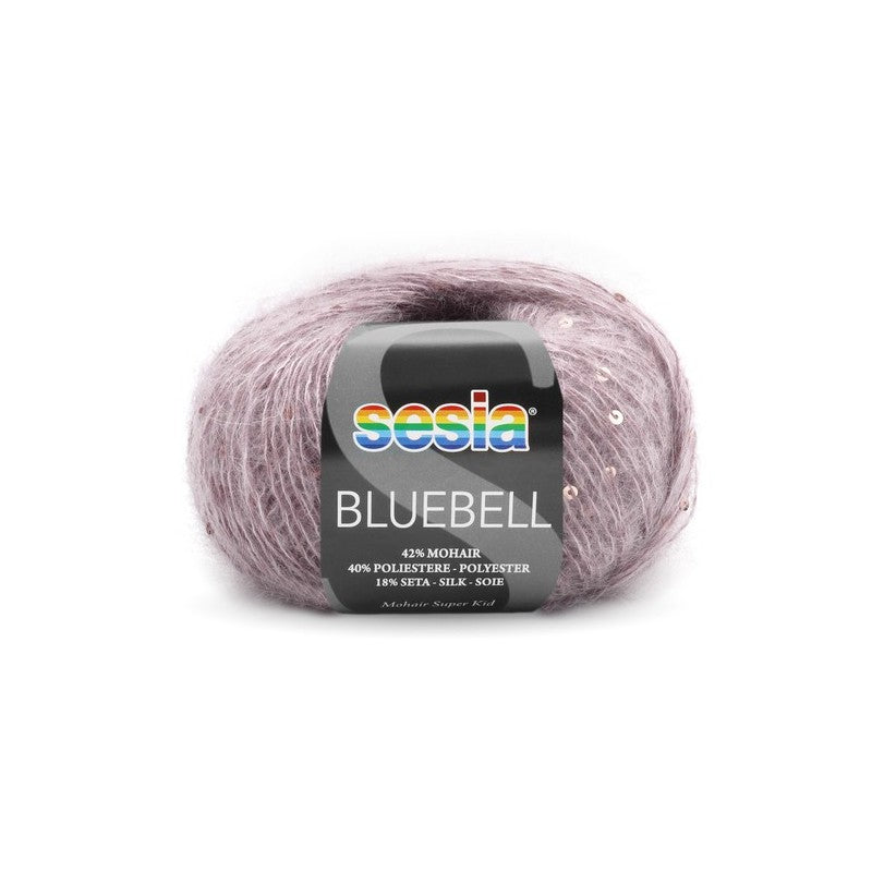 Sesia  BLUEBELL 42% მოჰერი - 40% პოლიესტერი - 10% აბრეშუმი 25 გრ/125მ