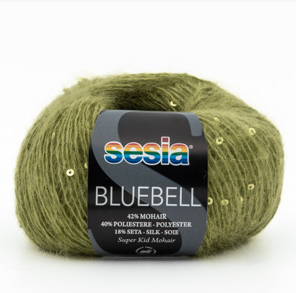 Sesia  BLUEBELL 42% მოჰერი - 40% პოლიესტერი - 10% აბრეშუმი 25 გრ/125მ