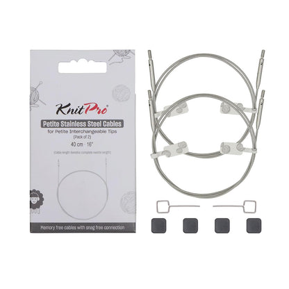 KnitPro petite stainless steel cables